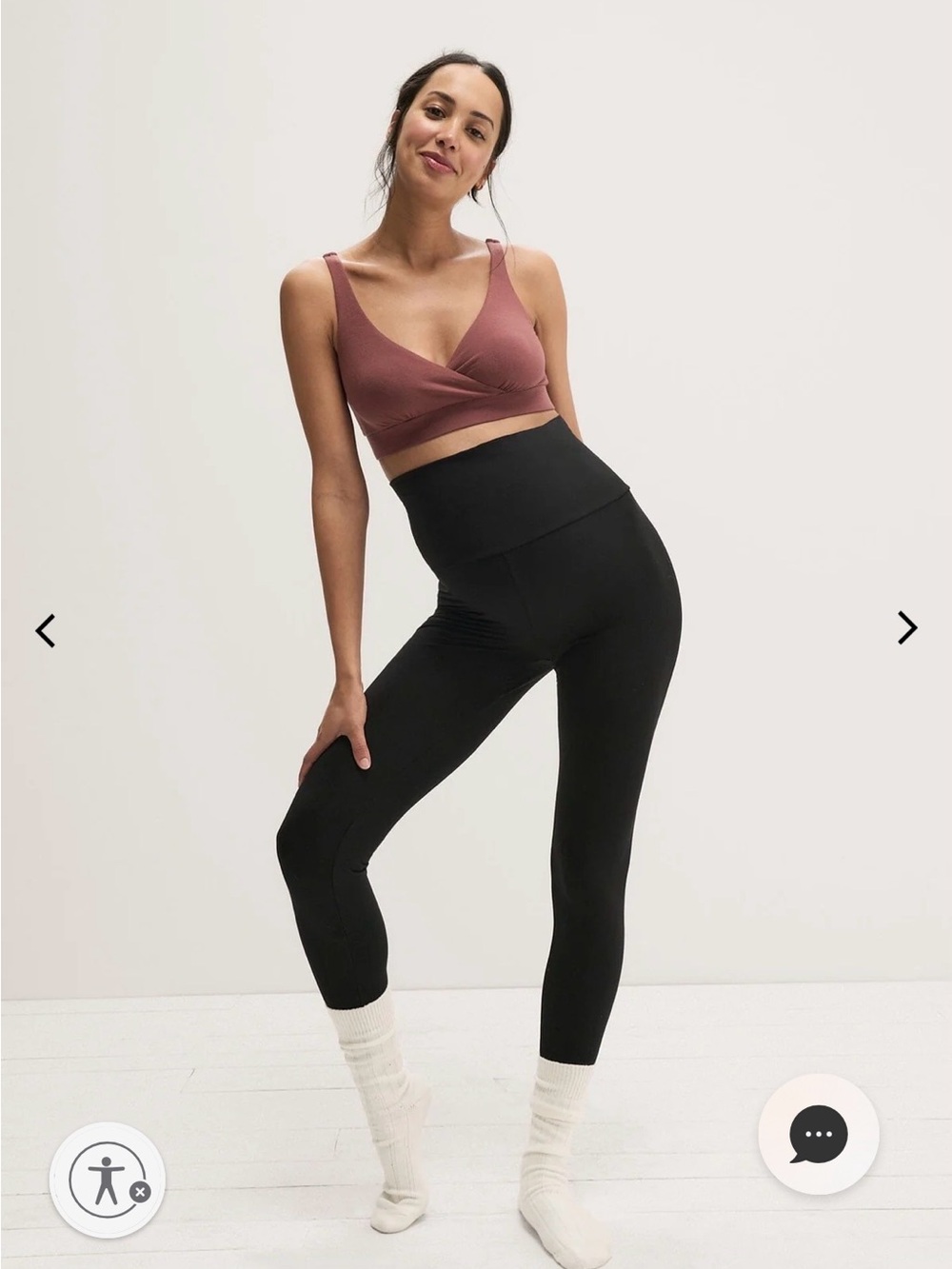 Hatch Maternity The Ultra Soft Before During After Legging Black Leggings XS